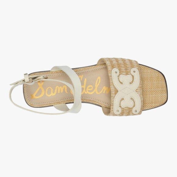 Sam Edelman IIsie Sandals Size 9 Raffia Leather Ankle Strap - Picture 8 of 8